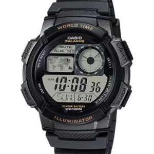 Casio Digital Black Resin Strap AE-1000W