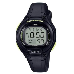 Casio Digital Black Resin Strap LW 203